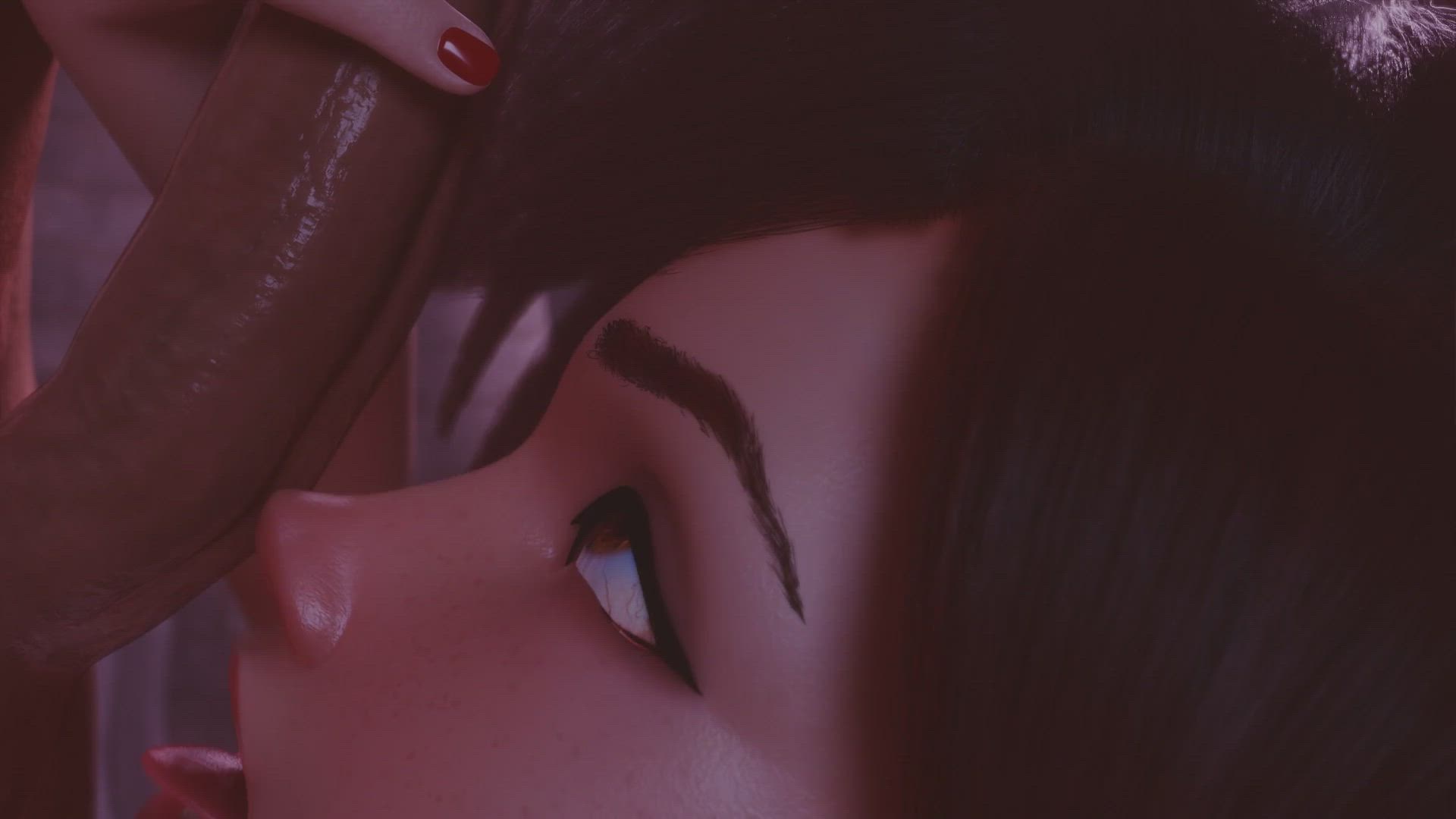 3D Animation Blowjob Cumshot