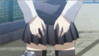 Lifting Up A Hentai Skirt