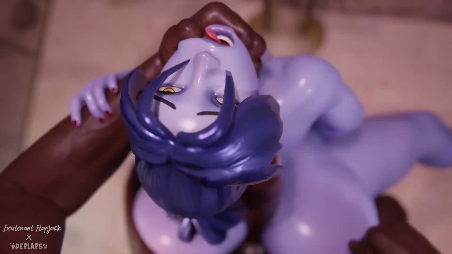 Animation BBC Cum On Ass Interracial