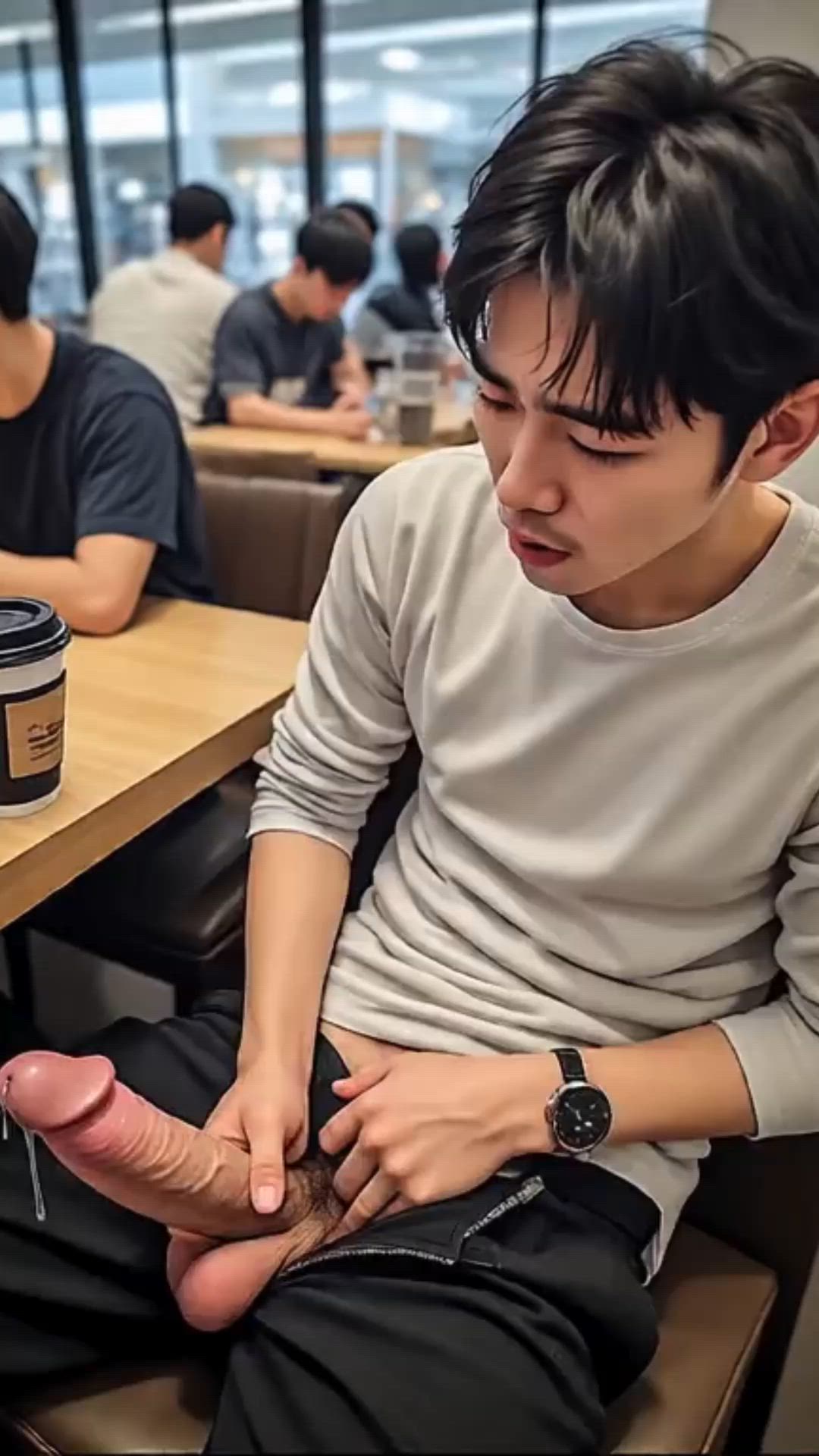 Ai Generated Asian Big Dick Blowjob