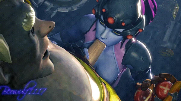 Widowmaker From Overwatch Blowjob Junkrat