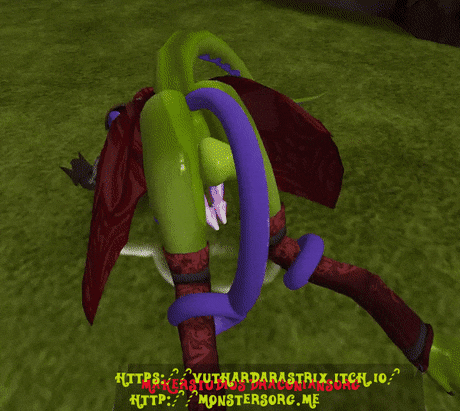 Tentacle Rubbing Ass Of Lizard.
