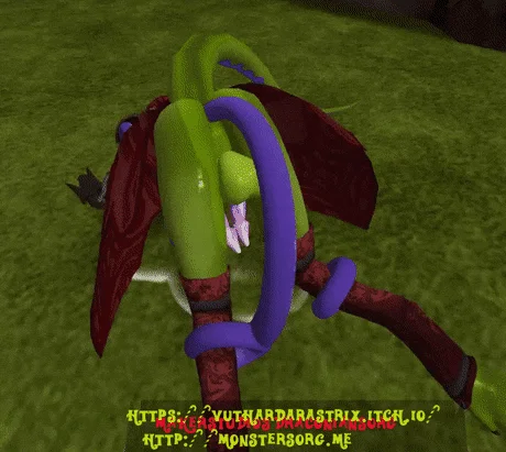 Tentacle Rubbing Ass Of Lizard.