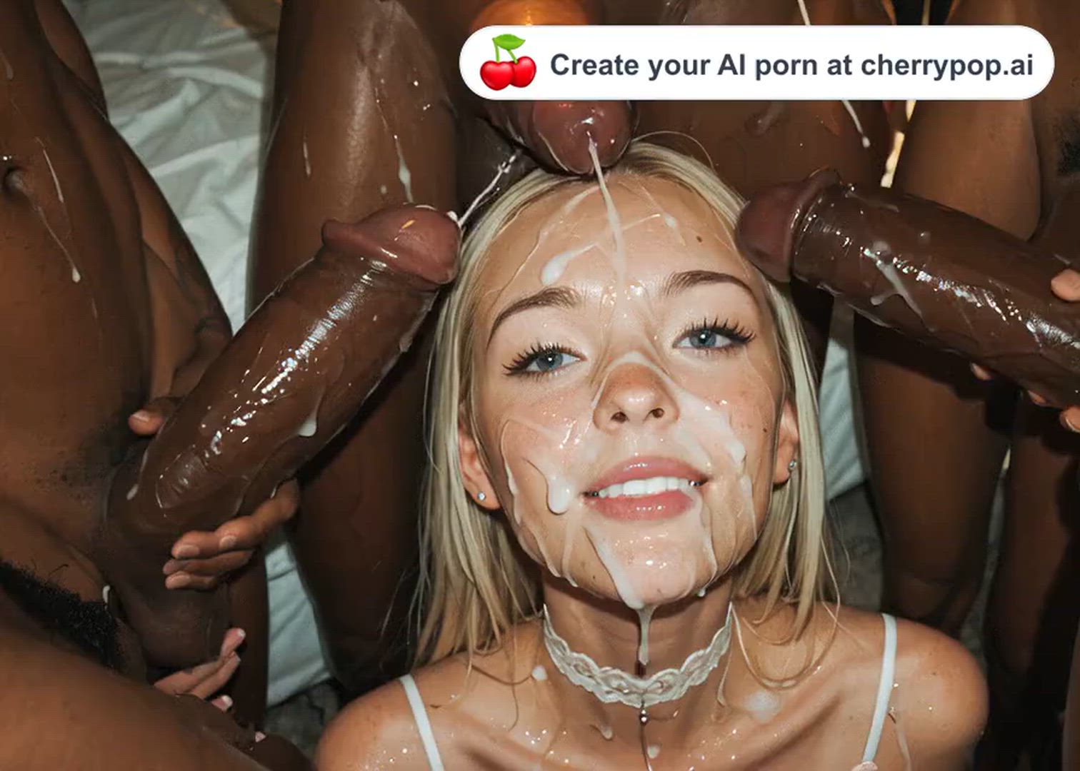 Ai Generated Babe Blowjob Cum In Mouth