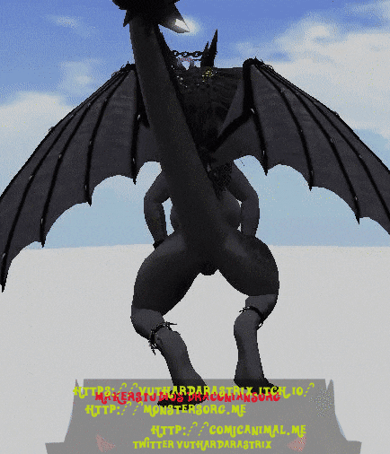 Dragoness Dancing And Shaking Tail.