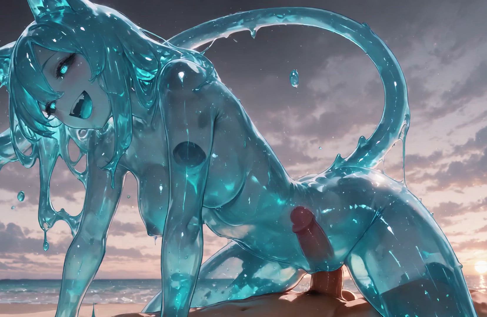 Ai Generated Anime Blue Blue Eyes